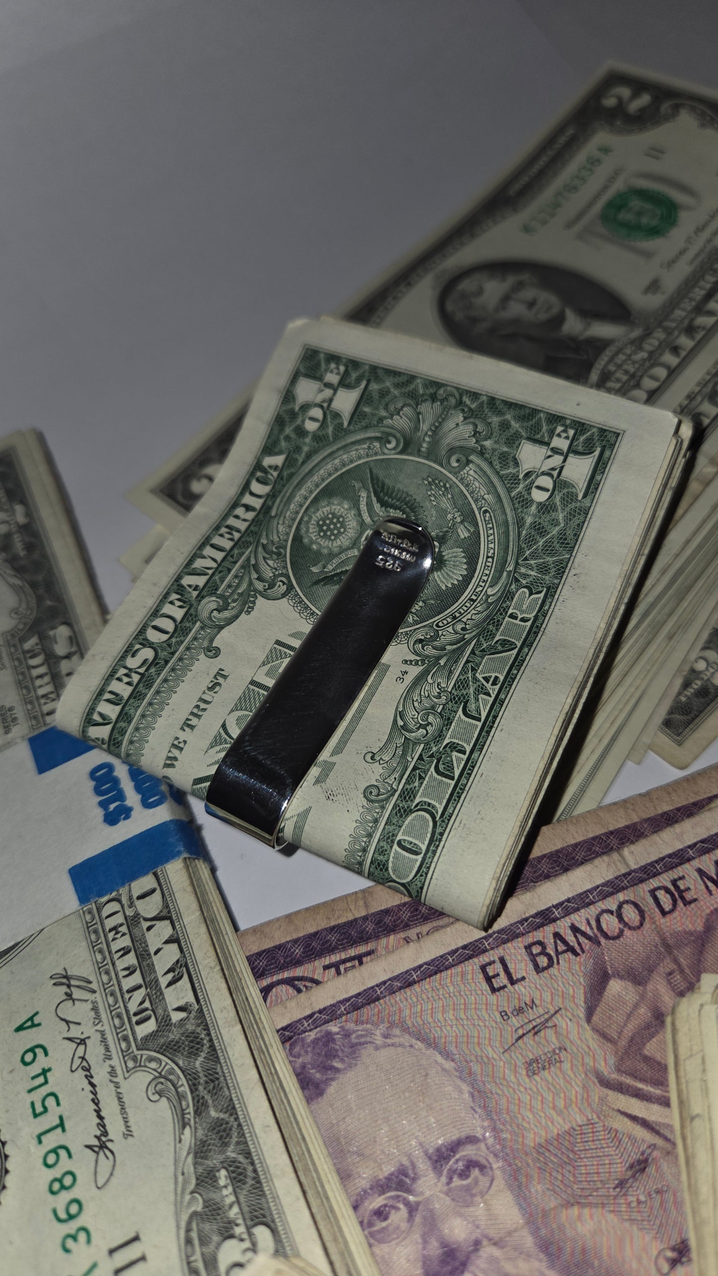 Mexico Money Clip - Onyx / Lapiz